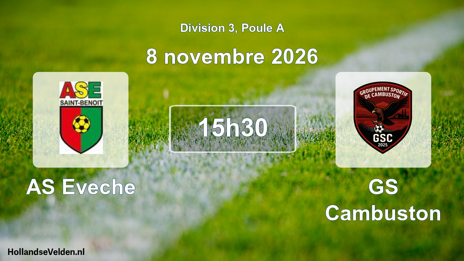 Scheduled Match: AS Eveche - GS Cambuston (8 November 2026)