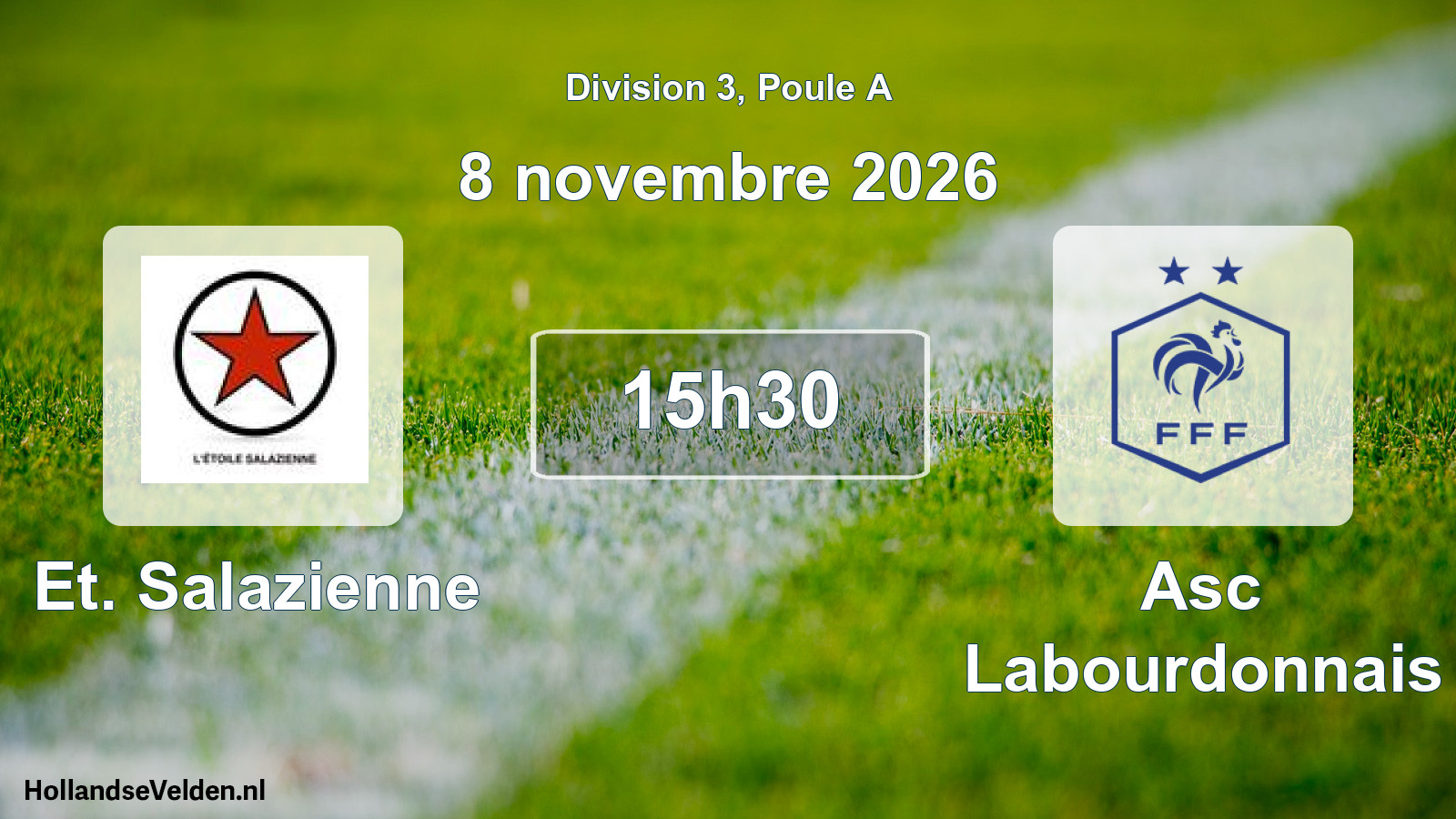 Match programmé: Et. Salazienne - Asc Labourdonnais (8 novembre 2026)