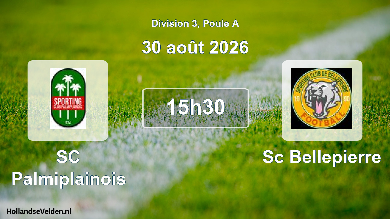 Scheduled Match: SC Palmiplainois - Sc Bellepierre (30 August 2026)