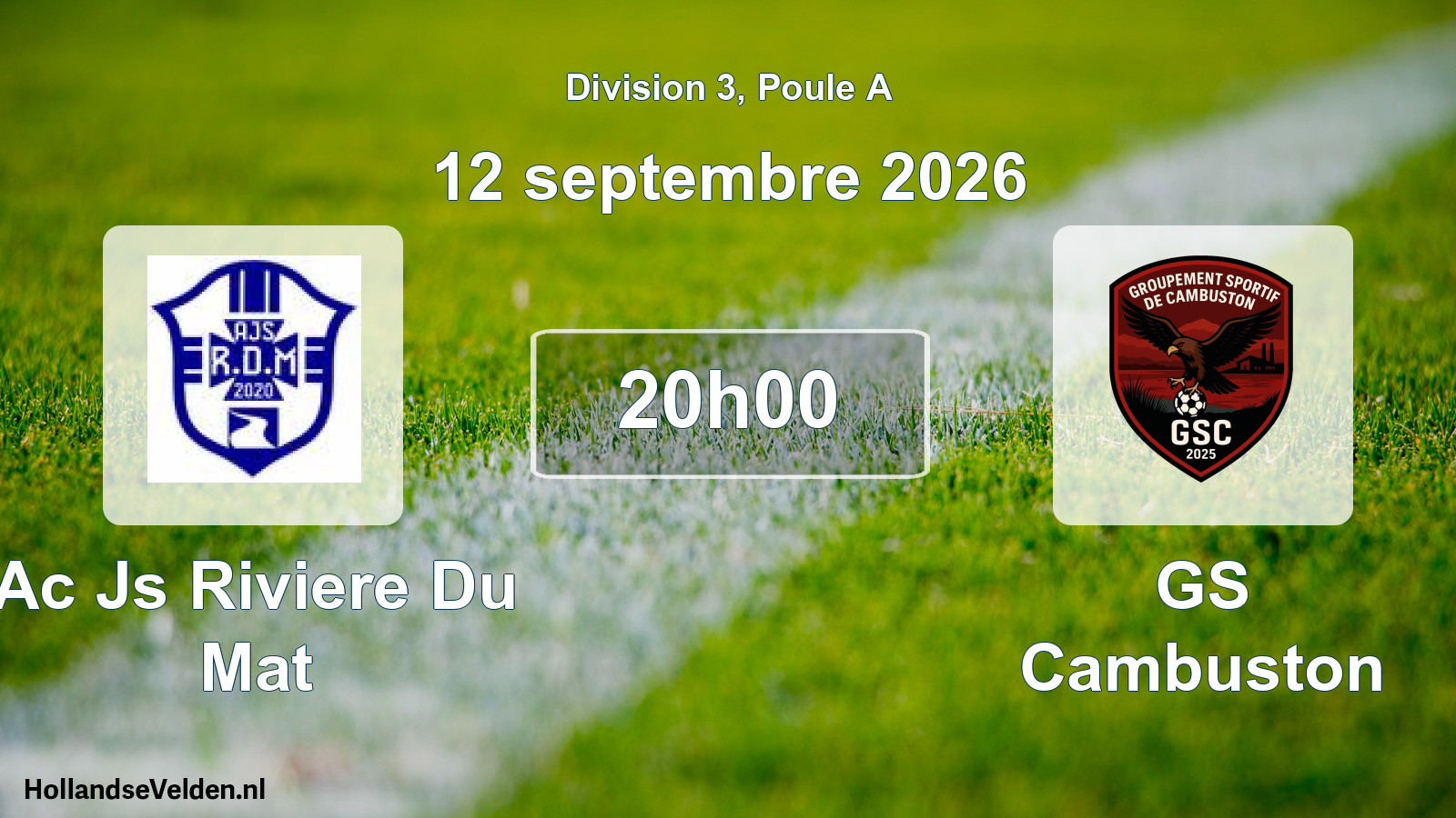 Scheduled Match: Ac Js Riviere Du Mat - GS Cambuston (12 September 2026)