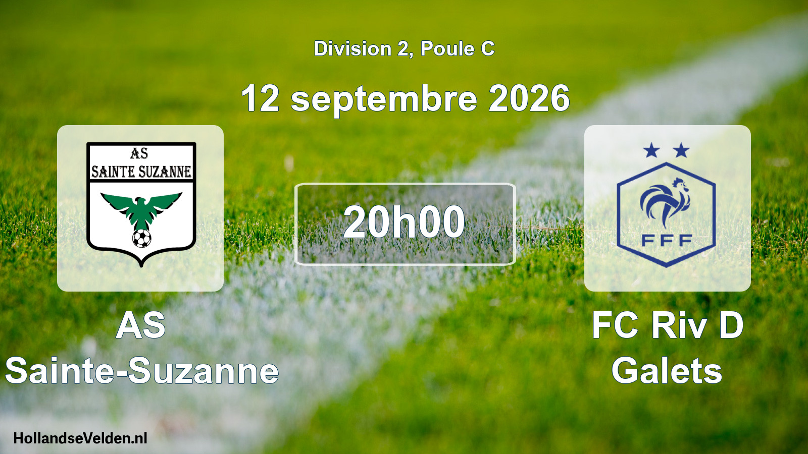 Match programmé: AS Sainte-Suzanne - FC Riv D Galets (12 septembre 2026)