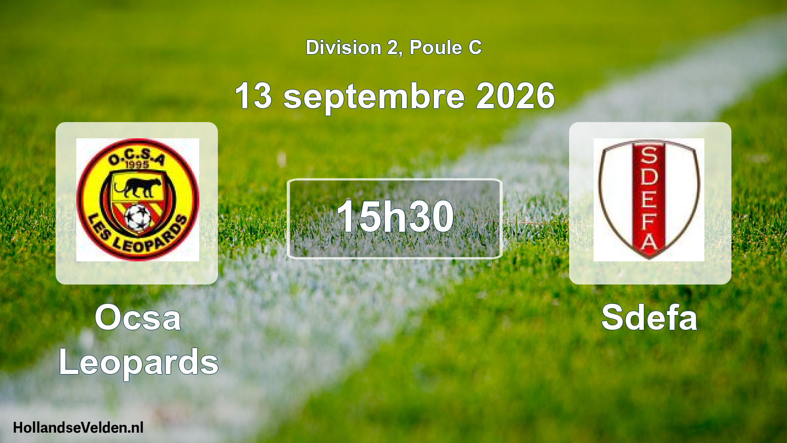 Scheduled Match: Ocsa Leopards - Sdefa (13 September 2026)