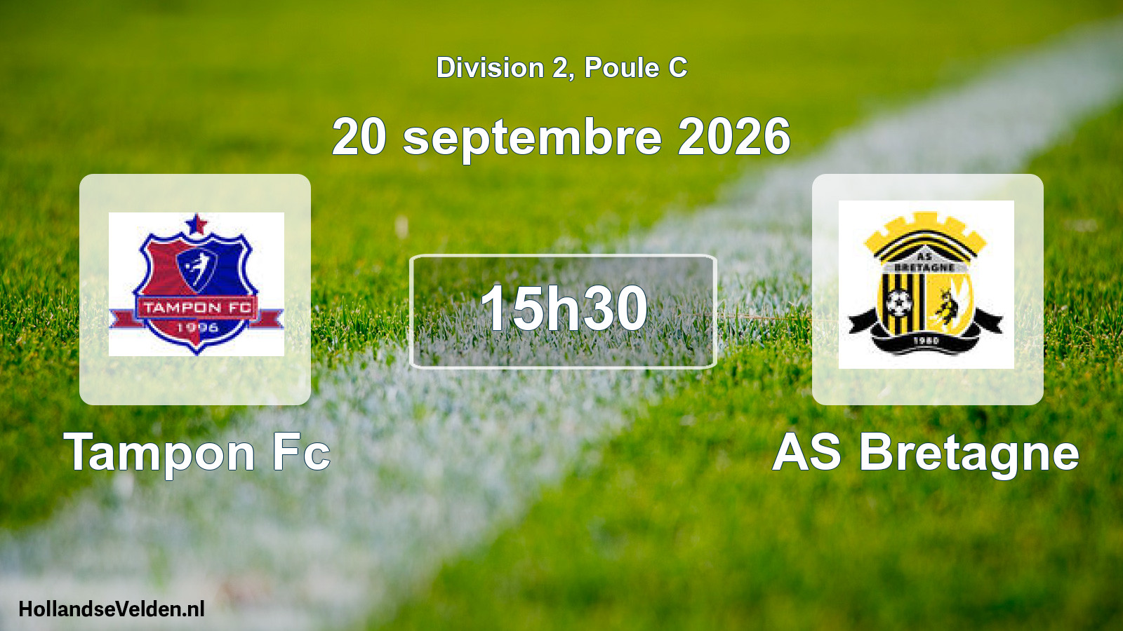 Match programmé: Tampon Fc - AS Bretagne (20 septembre 2026)