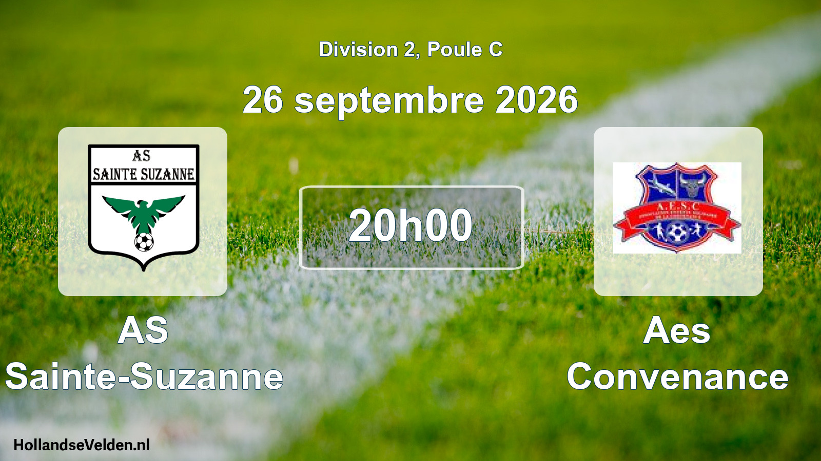 Geplande wedstrijd: AS Sainte-Suzanne - Aes Convenance (26 september 2026)