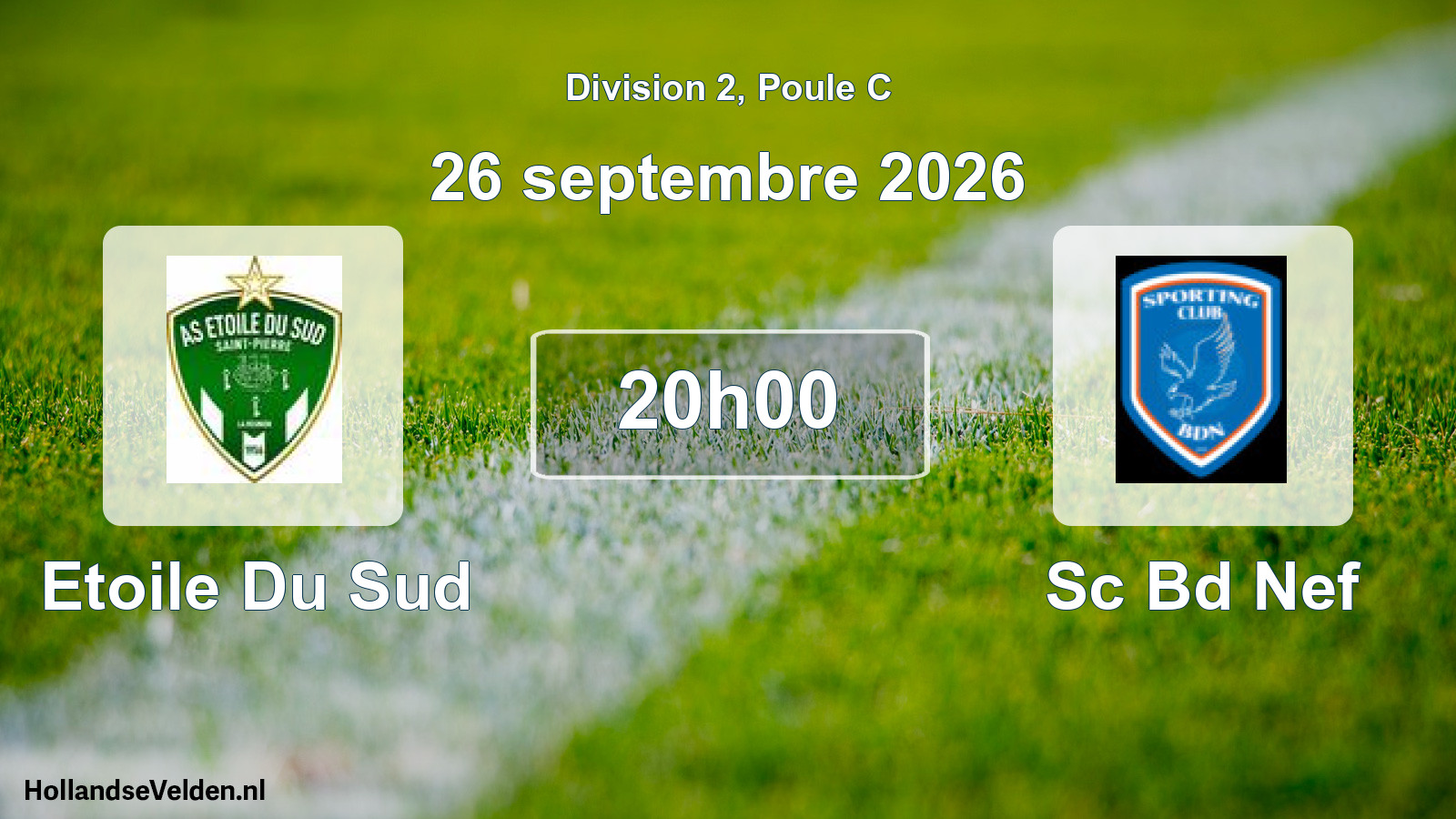 Geplande wedstrijd: Etoile Du Sud - Sc Bd Nef (26 september 2026)