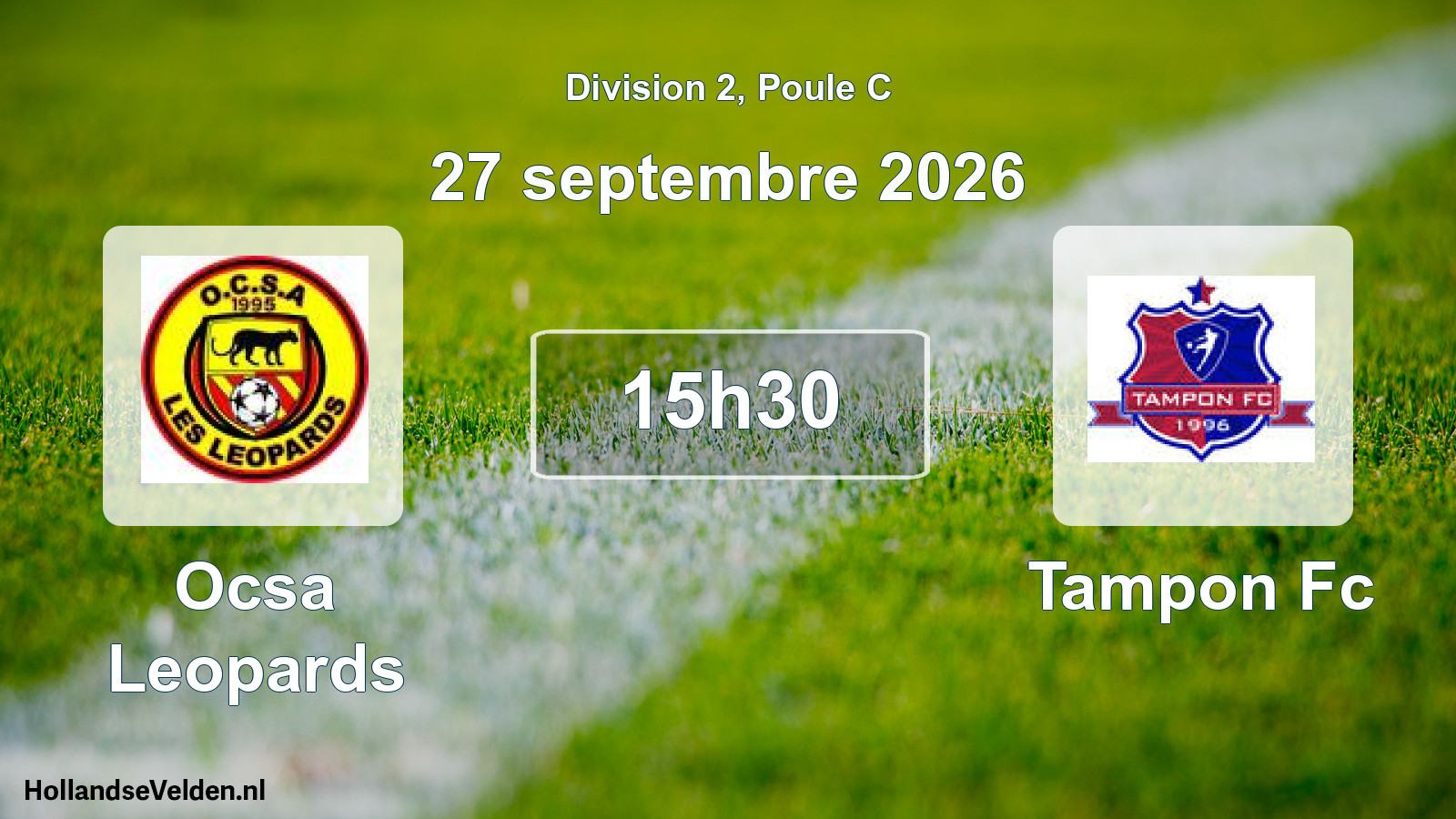 Match programmé: Ocsa Leopards - Tampon Fc (27 septembre 2026)