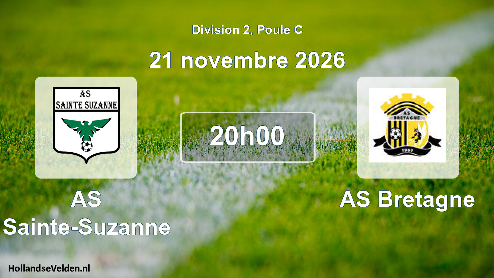 Geplande wedstrijd: AS Sainte-Suzanne - AS Bretagne (21 november 2026)