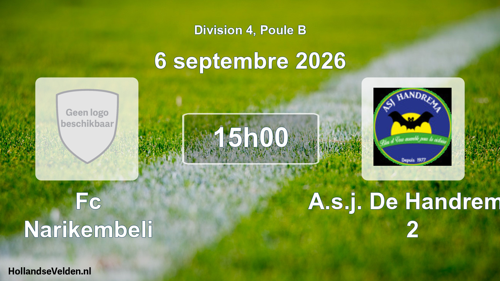 Match programmé: Fc Narikembeli - A.s.j. De Handrema 2 (6 septembre 2026)
