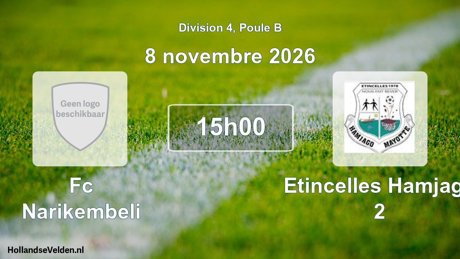 Match programmé: Fc Narikembeli - Etincelles Hamjago 2 (8 novembre 2026)