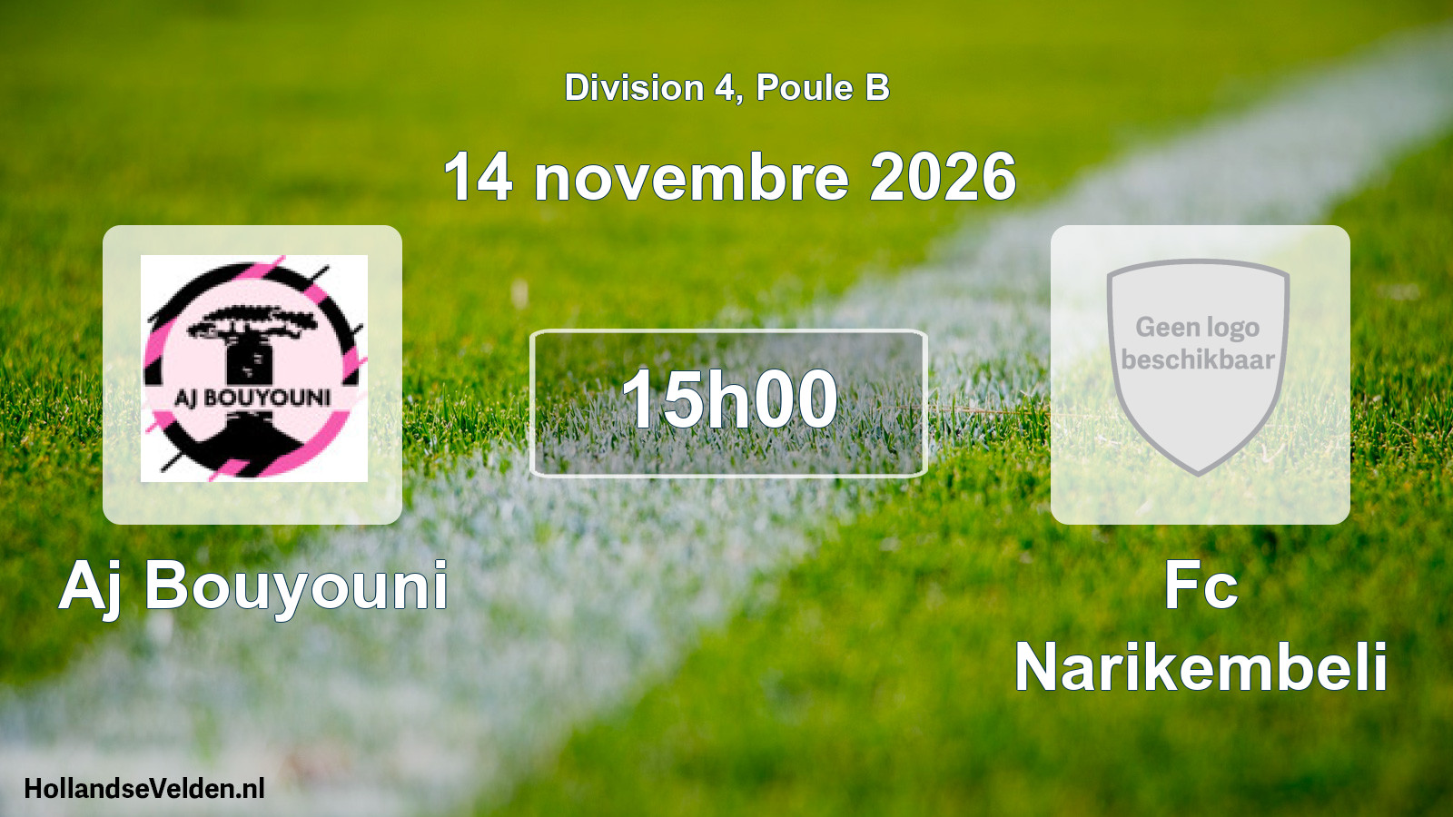Match programmé: Aj Bouyouni - Fc Narikembeli (14 novembre 2026)