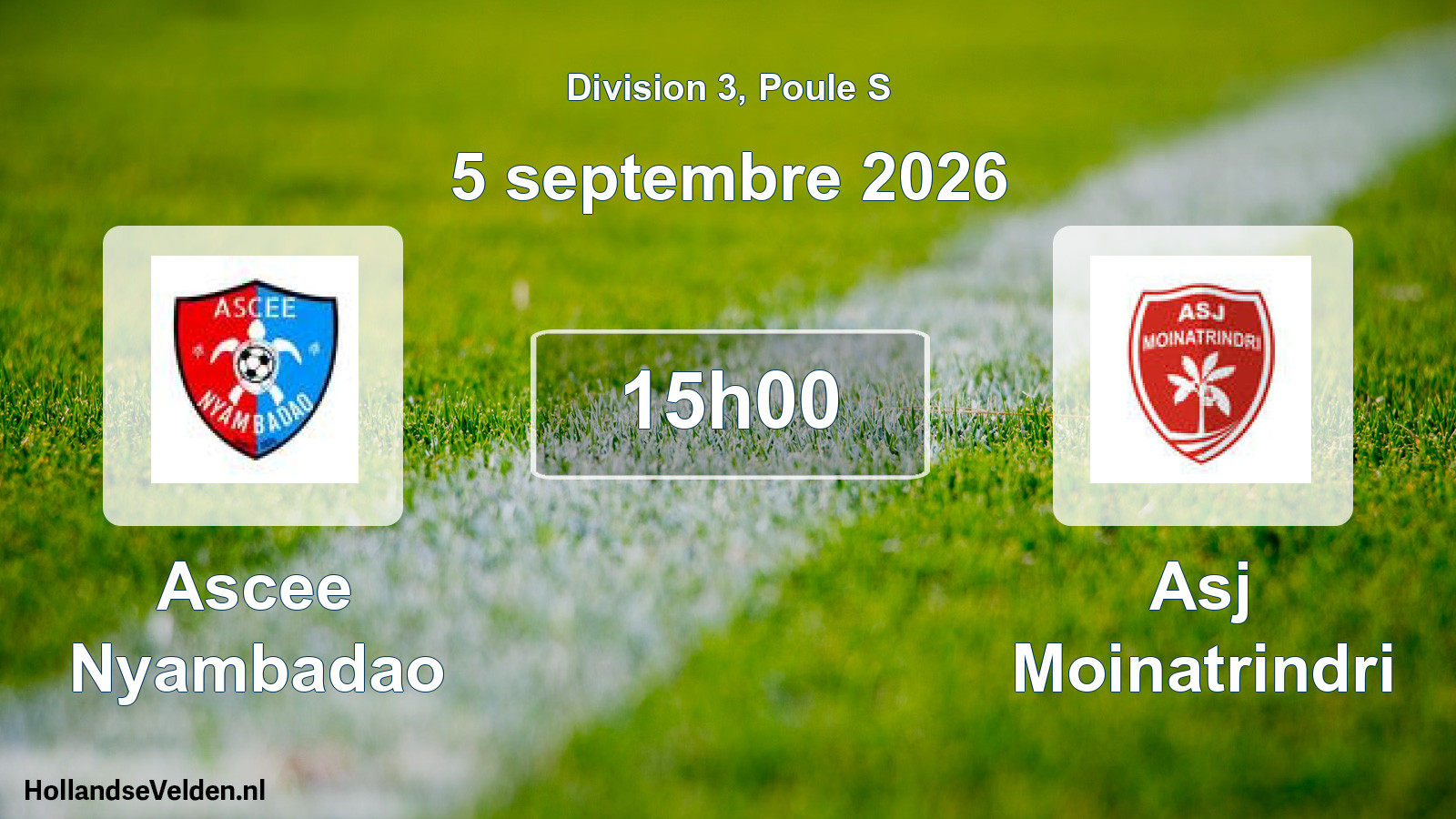 Match programmé: Ascee Nyambadao - Asj Moinatrindri (5 septembre 2026)