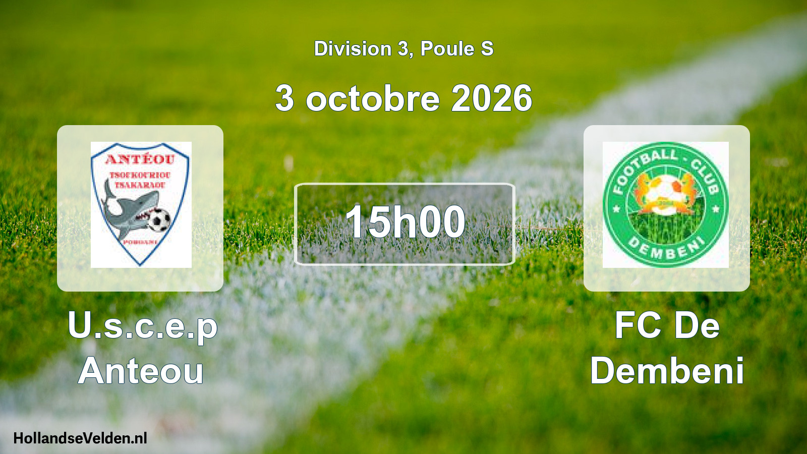 Scheduled Match: U.s.c.e.p Anteou - FC De Dembeni (3 October 2026)