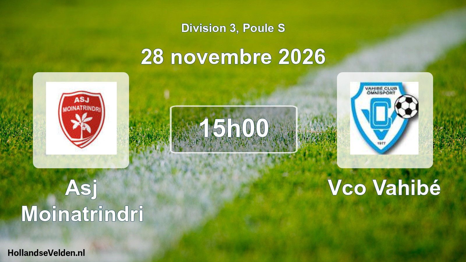 Match programmé: Asj Moinatrindri - Vco Vahibé (28 novembre 2026)