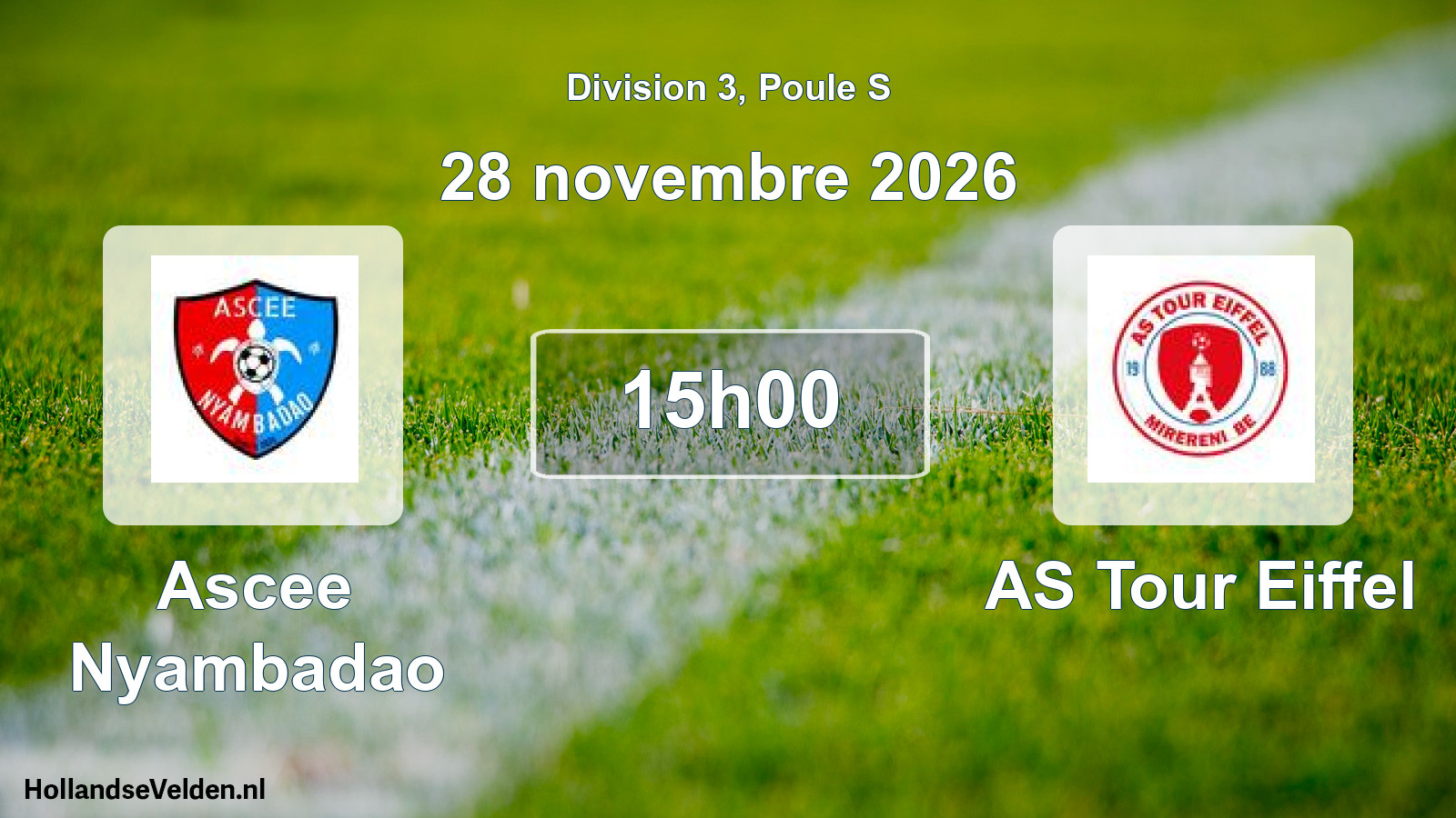 Match programmé: Ascee Nyambadao - AS Tour Eiffel (28 novembre 2026)