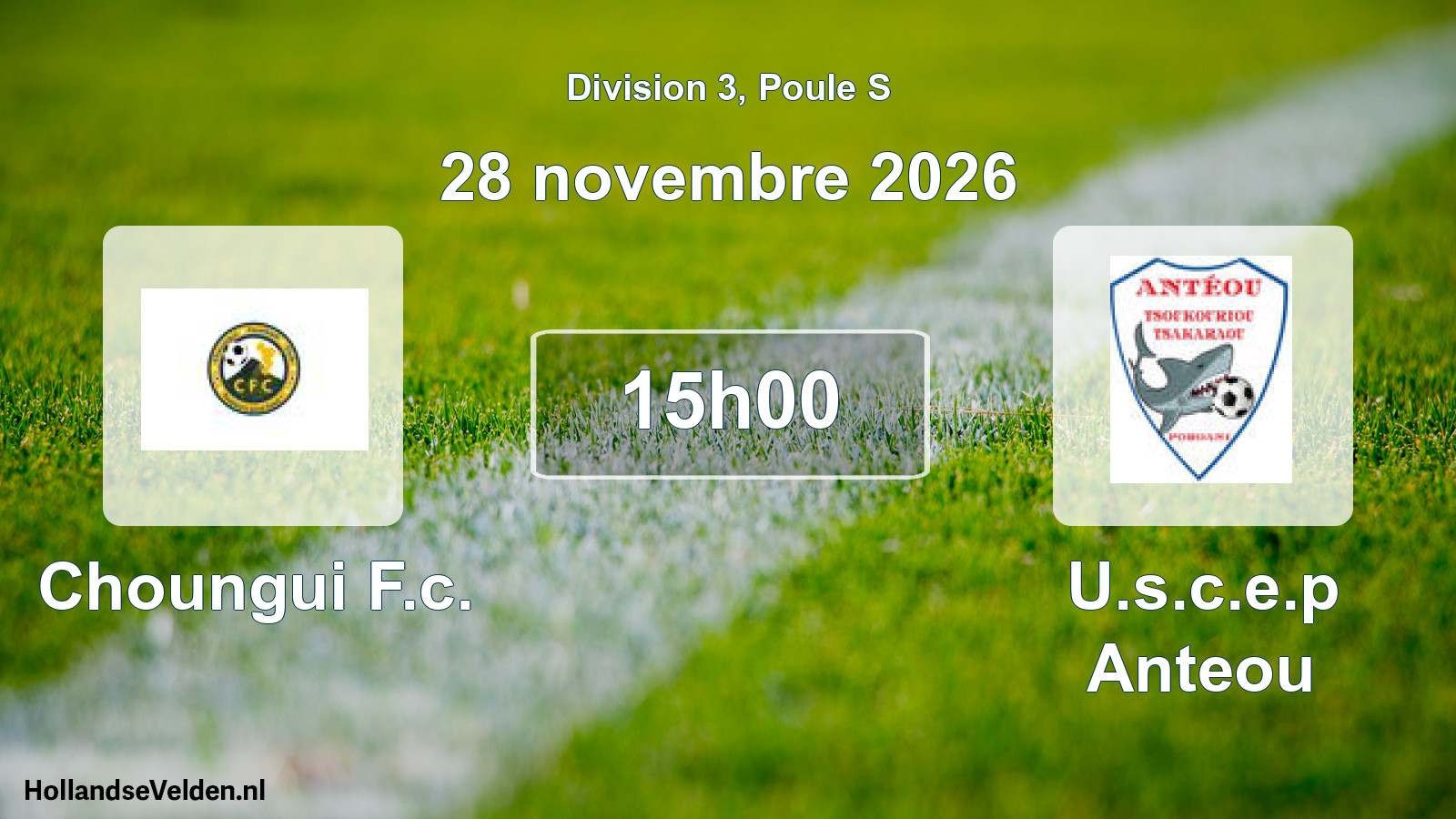 Match programmé: Choungui F.c. - U.s.c.e.p Anteou (28 novembre 2026)