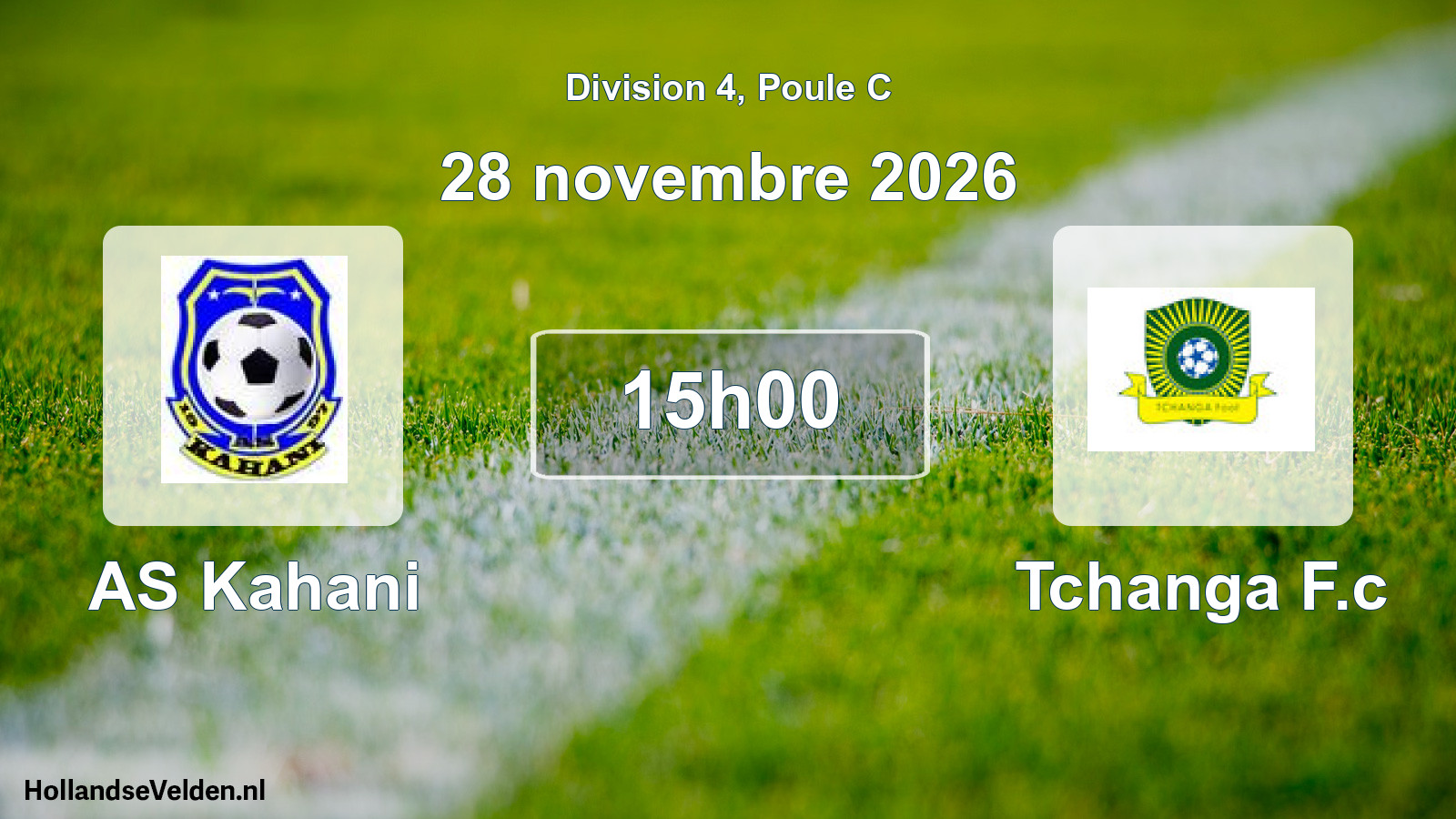 Match programmé: AS Kahani - Tchanga F.c (28 novembre 2026)