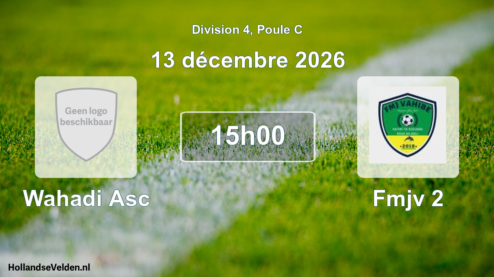 Scheduled Match: Wahadi Asc - Fmjv 2 (13 December 2026)