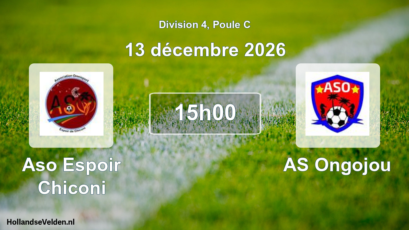 Scheduled Match: Aso Espoir Chiconi - AS Ongojou (13 December 2026)