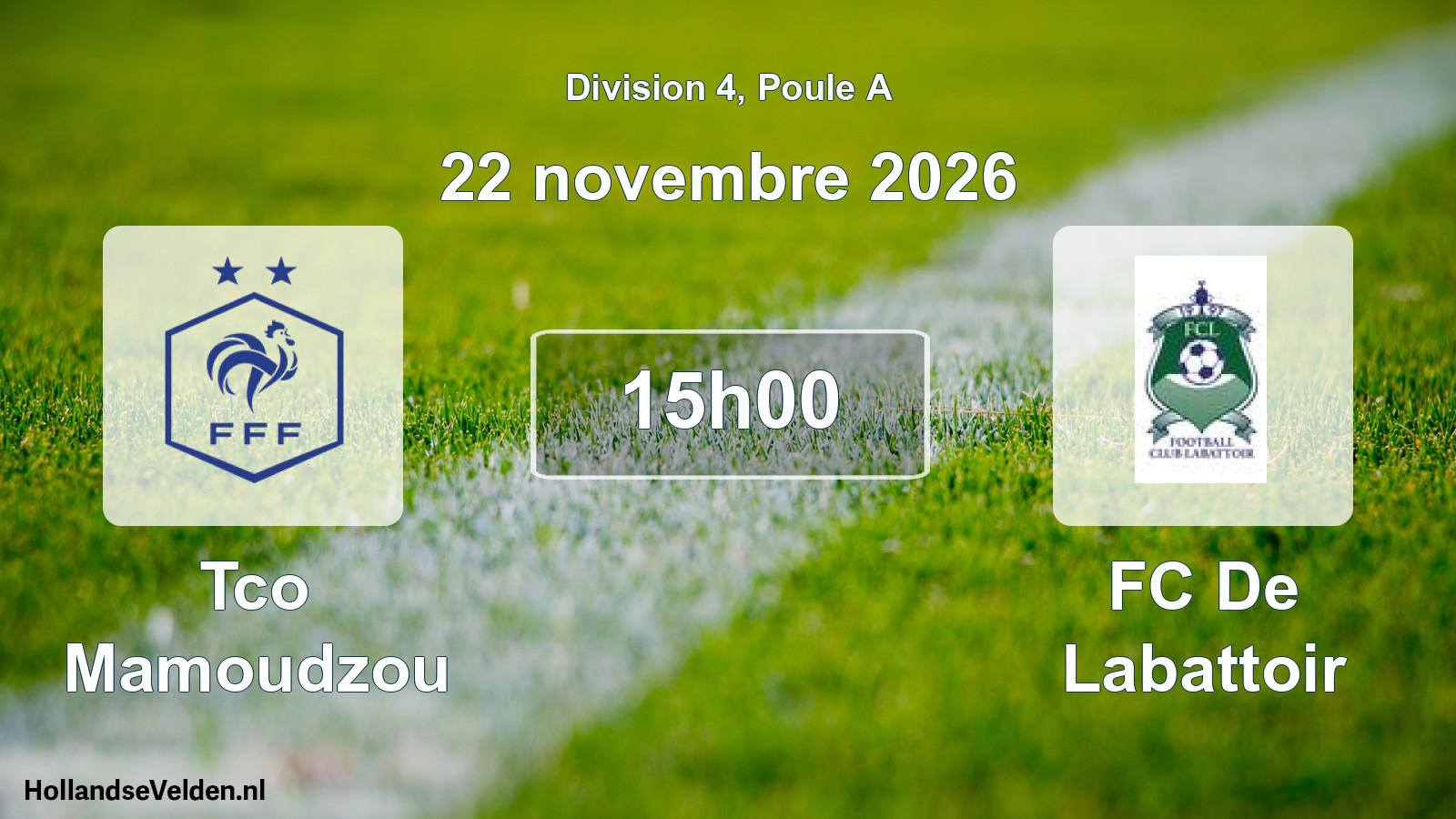 Scheduled Match: Tco Mamoudzou - FC De Labattoir (22 November 2026)