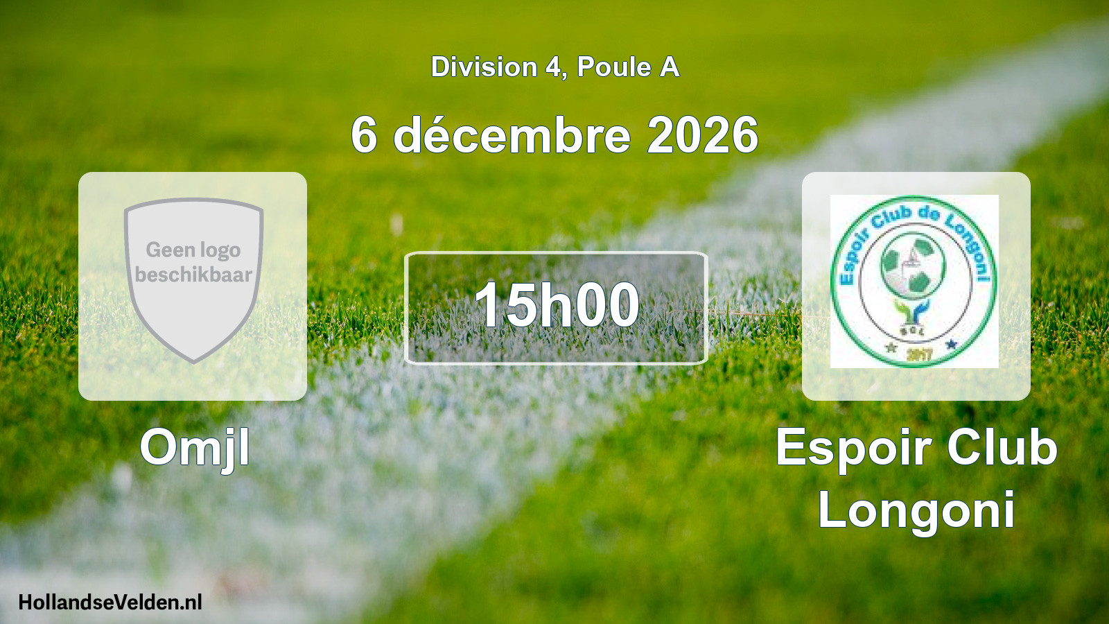 Match programmé: Omjl - Espoir Club Longoni (6 décembre 2026)