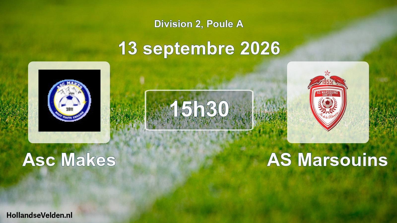 Match programmé: Asc Makes - AS Marsouins (13 septembre 2026)