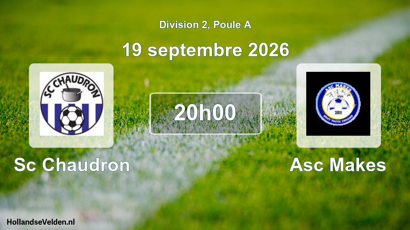 Match programmé: Sc Chaudron - Asc Makes (19 septembre 2026)