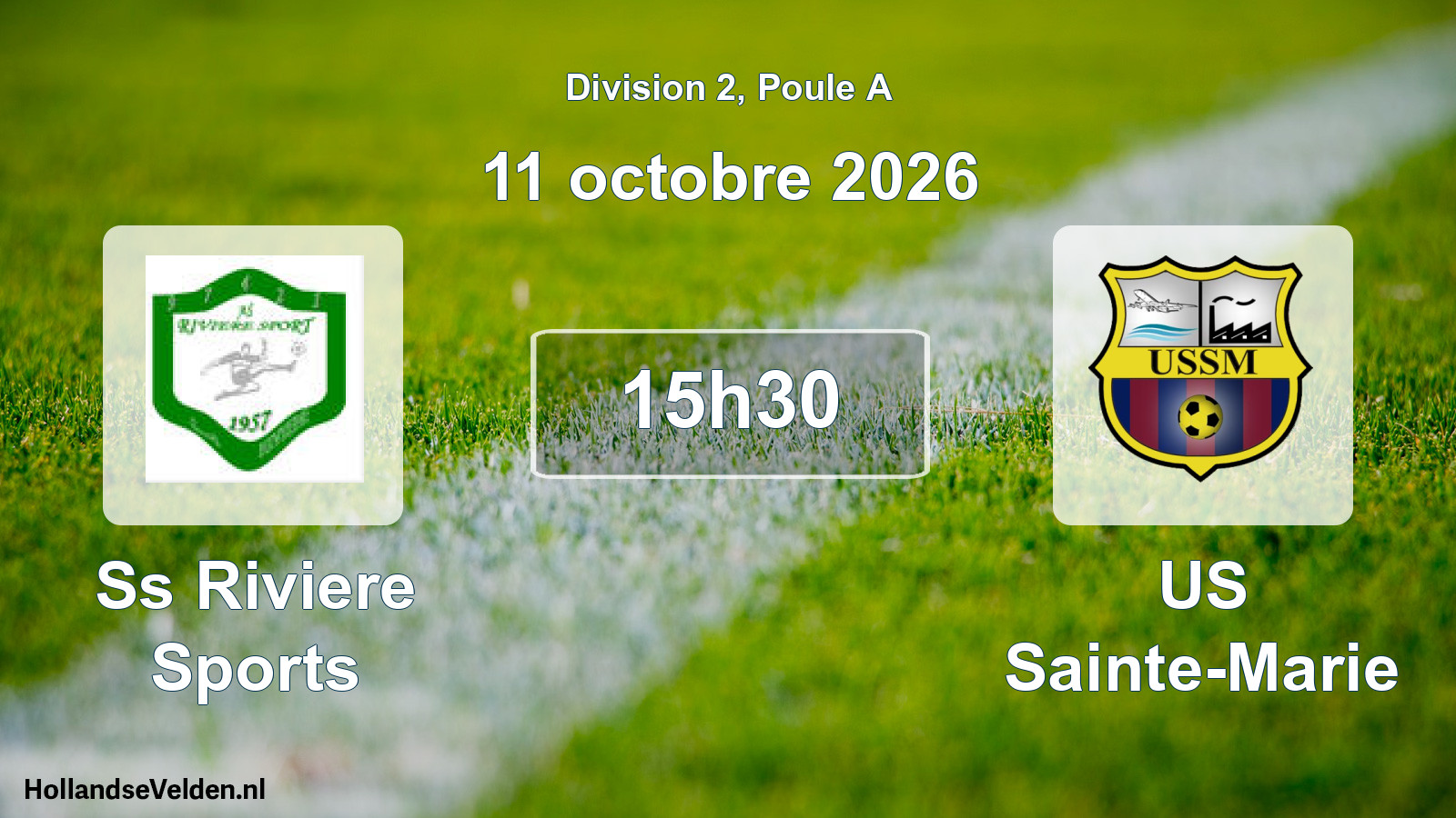 Match programmé: Ss Riviere Sports - US Sainte-Marie (11 octobre 2026)