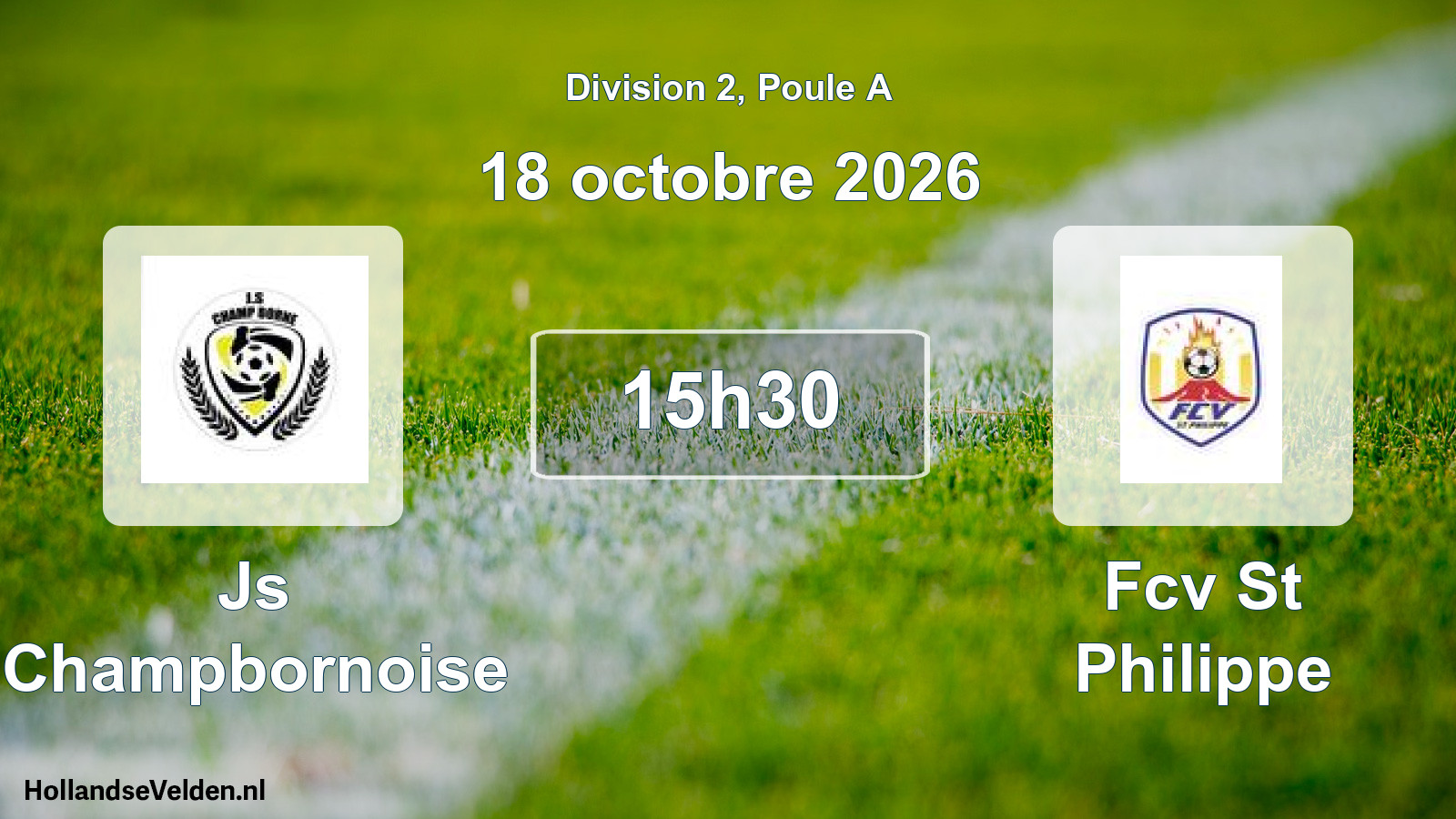 Scheduled Match: Js Champbornoise - Fcv St Philippe (18 October 2026)