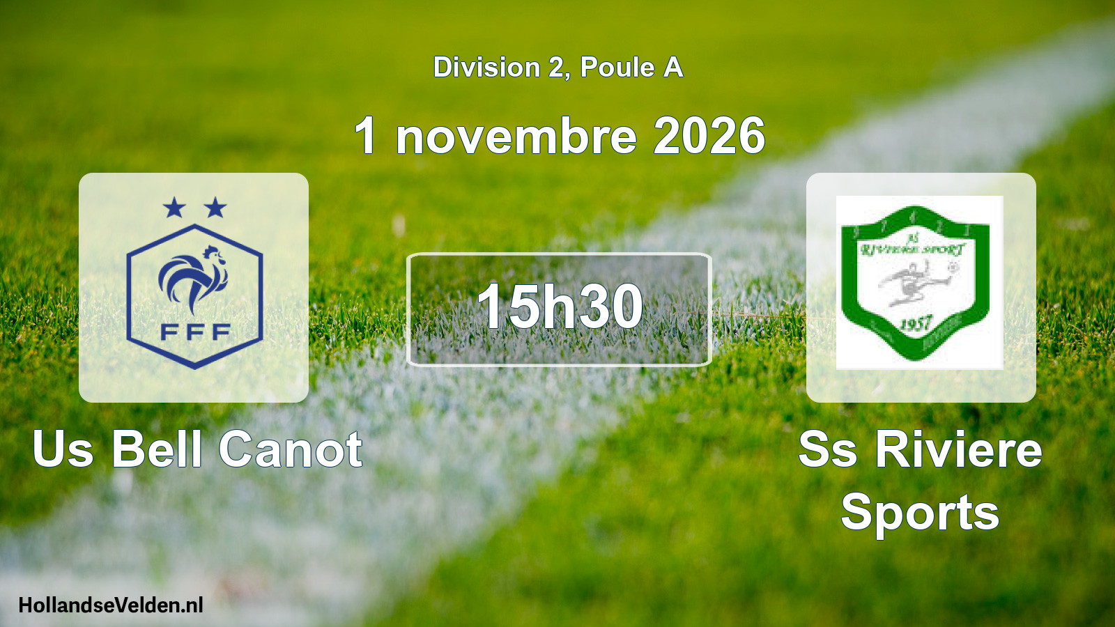 Match programmé: Us Bell Canot - Ss Riviere Sports (1 novembre 2026)