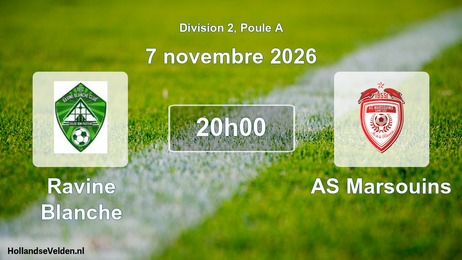 Match programmé: Ravine Blanche - AS Marsouins (7 novembre 2026)
