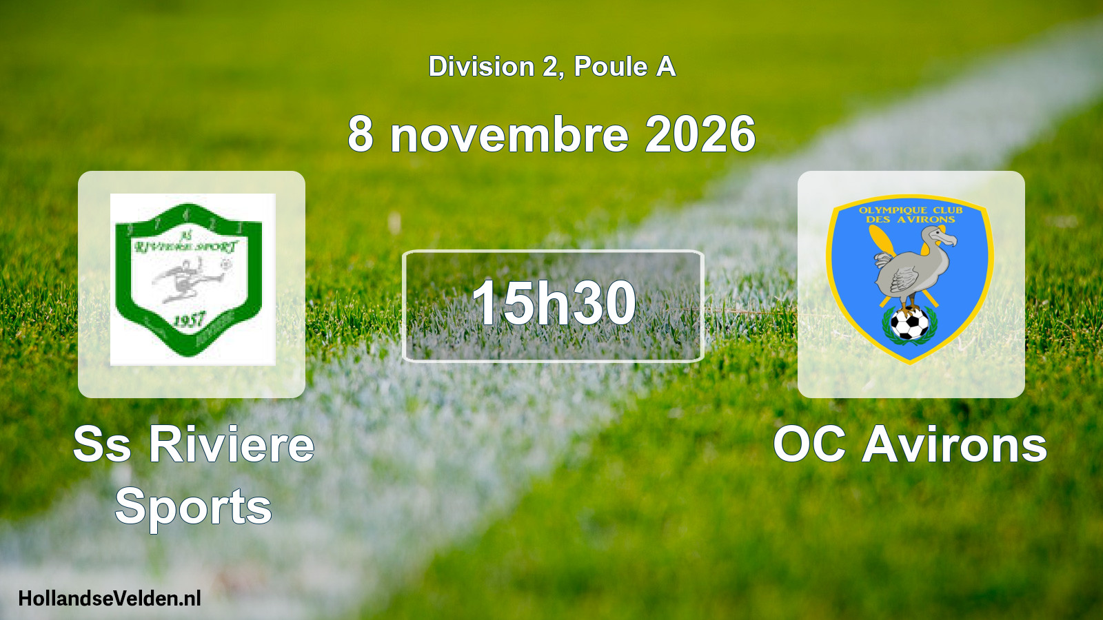Match programmé: Ss Riviere Sports - OC Avirons (8 novembre 2026)