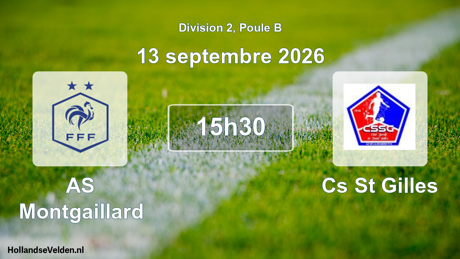 Match programmé: AS Montgaillard - Cs St Gilles (13 septembre 2026)