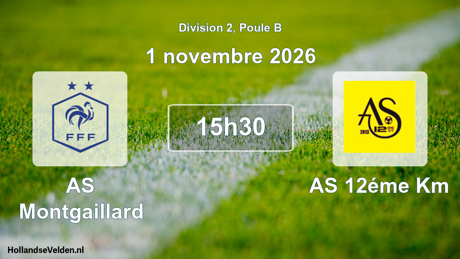 Match programmé: AS Montgaillard - AS 12éme Km (1 novembre 2026)