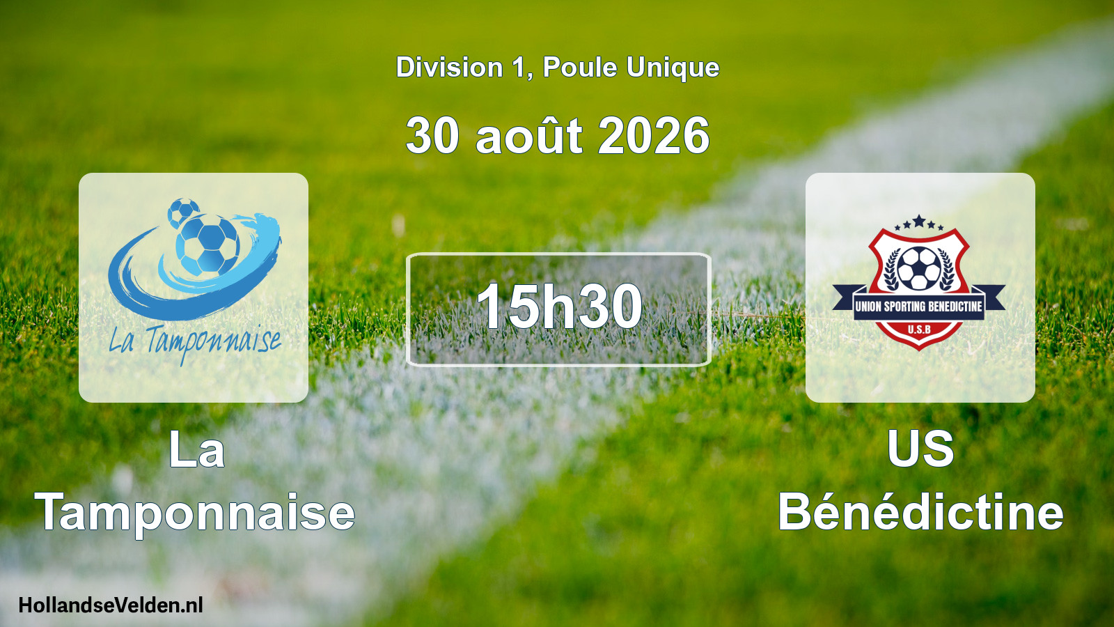 Scheduled Match: La Tamponnaise - US Bénédictine (30 August 2026)