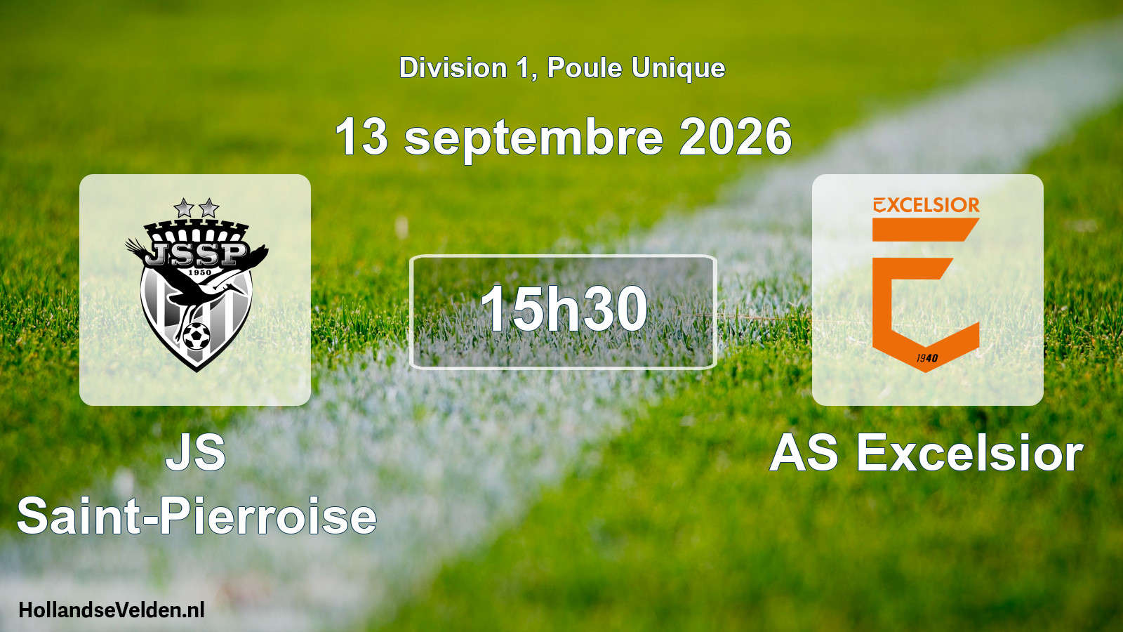 Scheduled Match: JS Saint-Pierroise - AS Excelsior (13 September 2026)