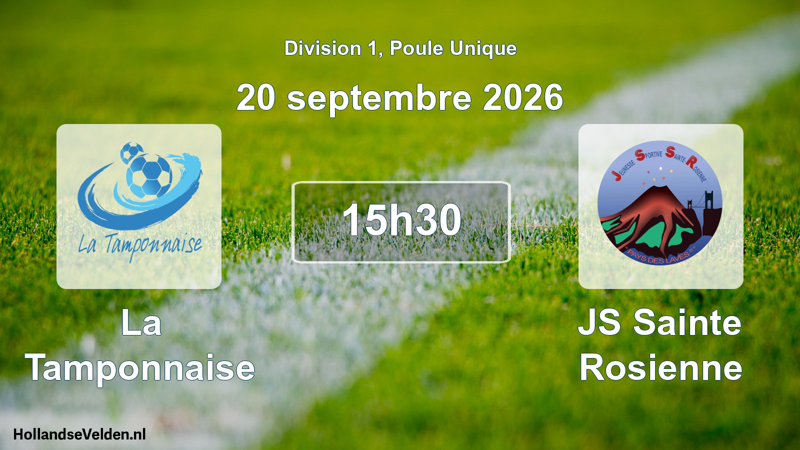 Match programmé: La Tamponnaise - JS Sainte Rosienne (20 septembre 2026)