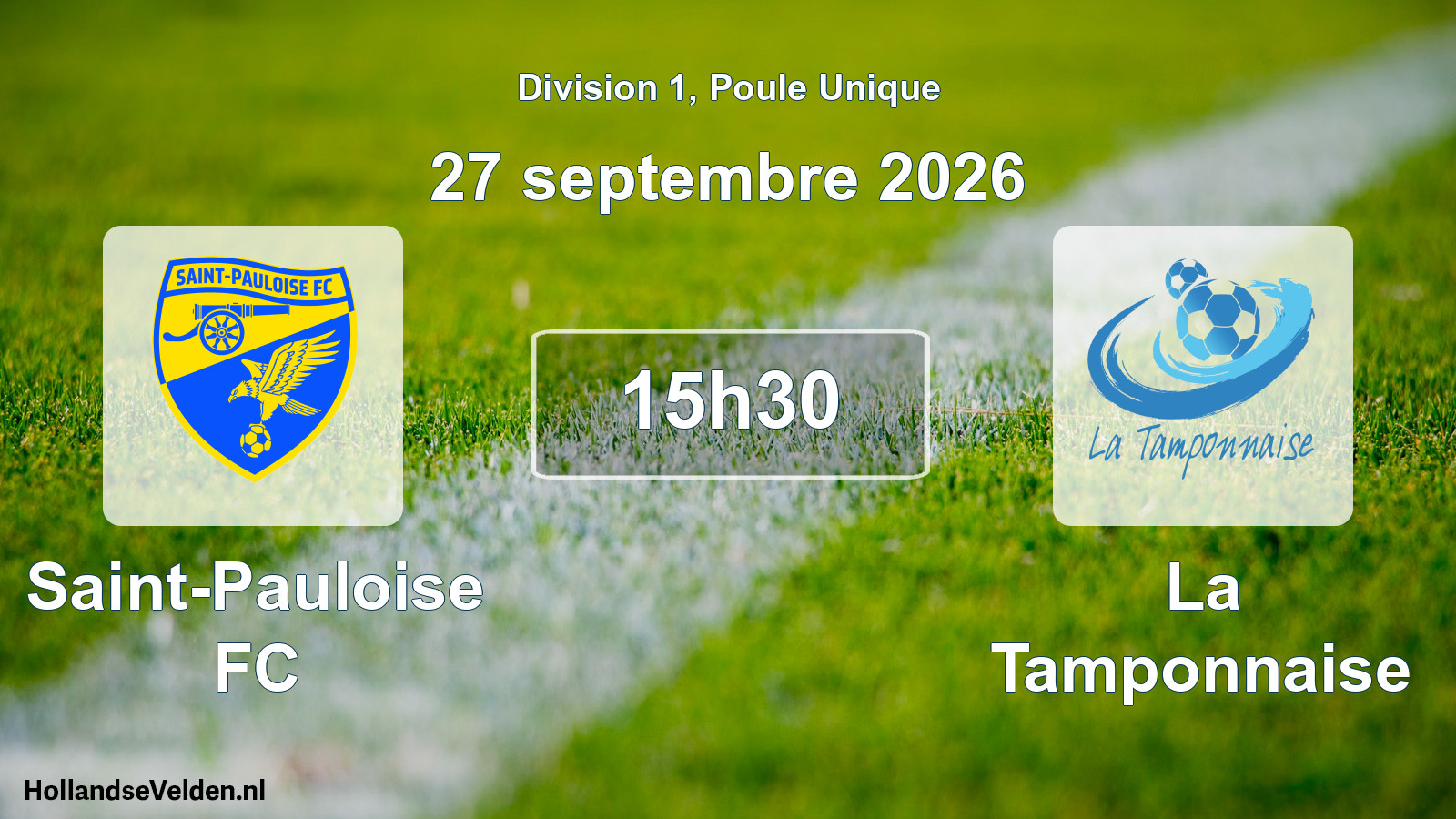 Match programmé: Saint-Pauloise FC - La Tamponnaise (27 septembre 2026)
