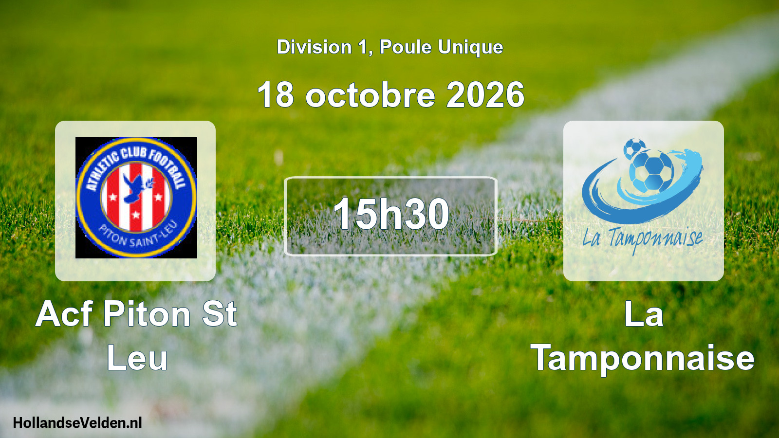 Match programmé: Acf Piton St Leu - La Tamponnaise (18 octobre 2026)