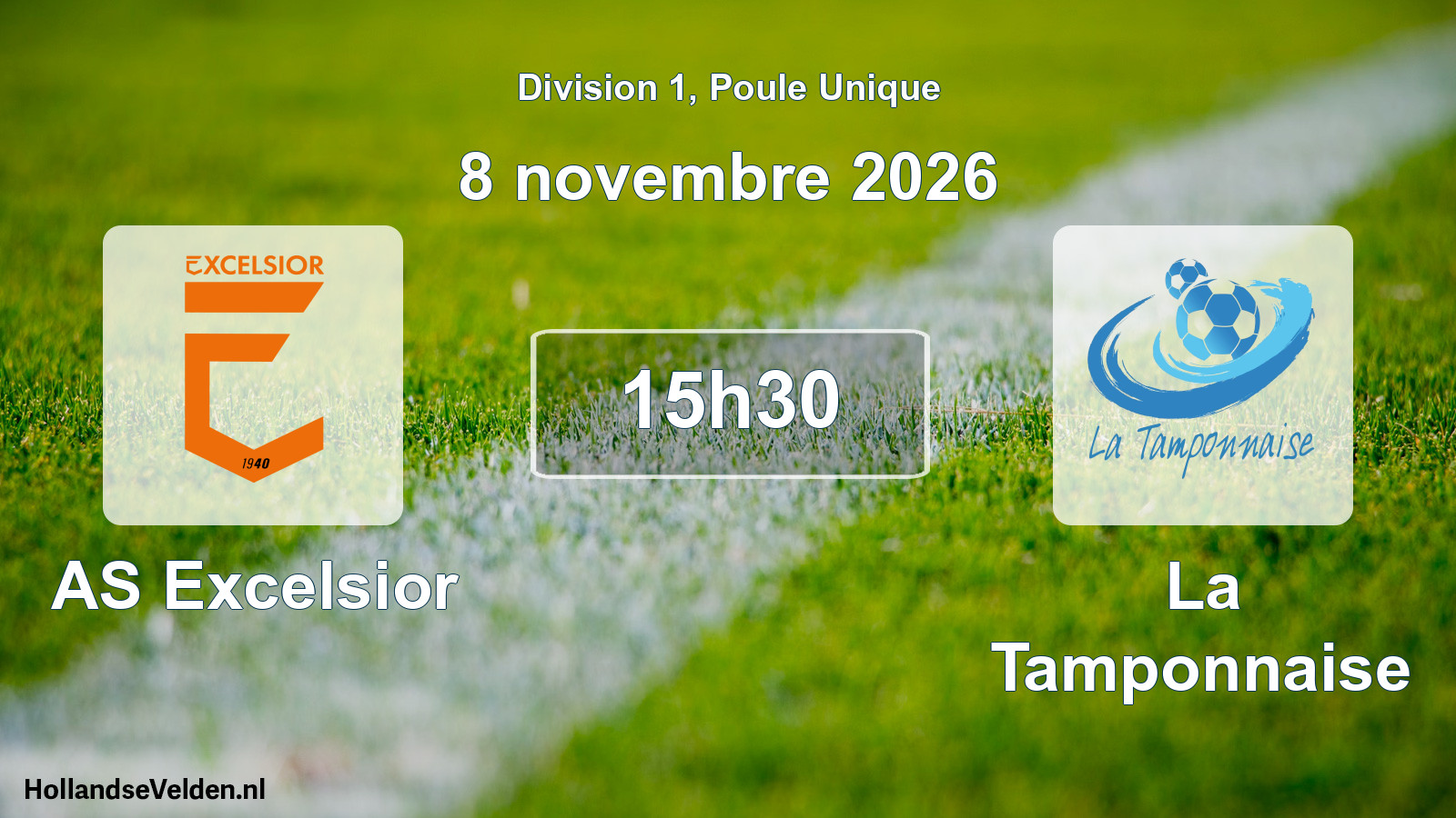 Match programmé: AS Excelsior - La Tamponnaise (8 novembre 2026)