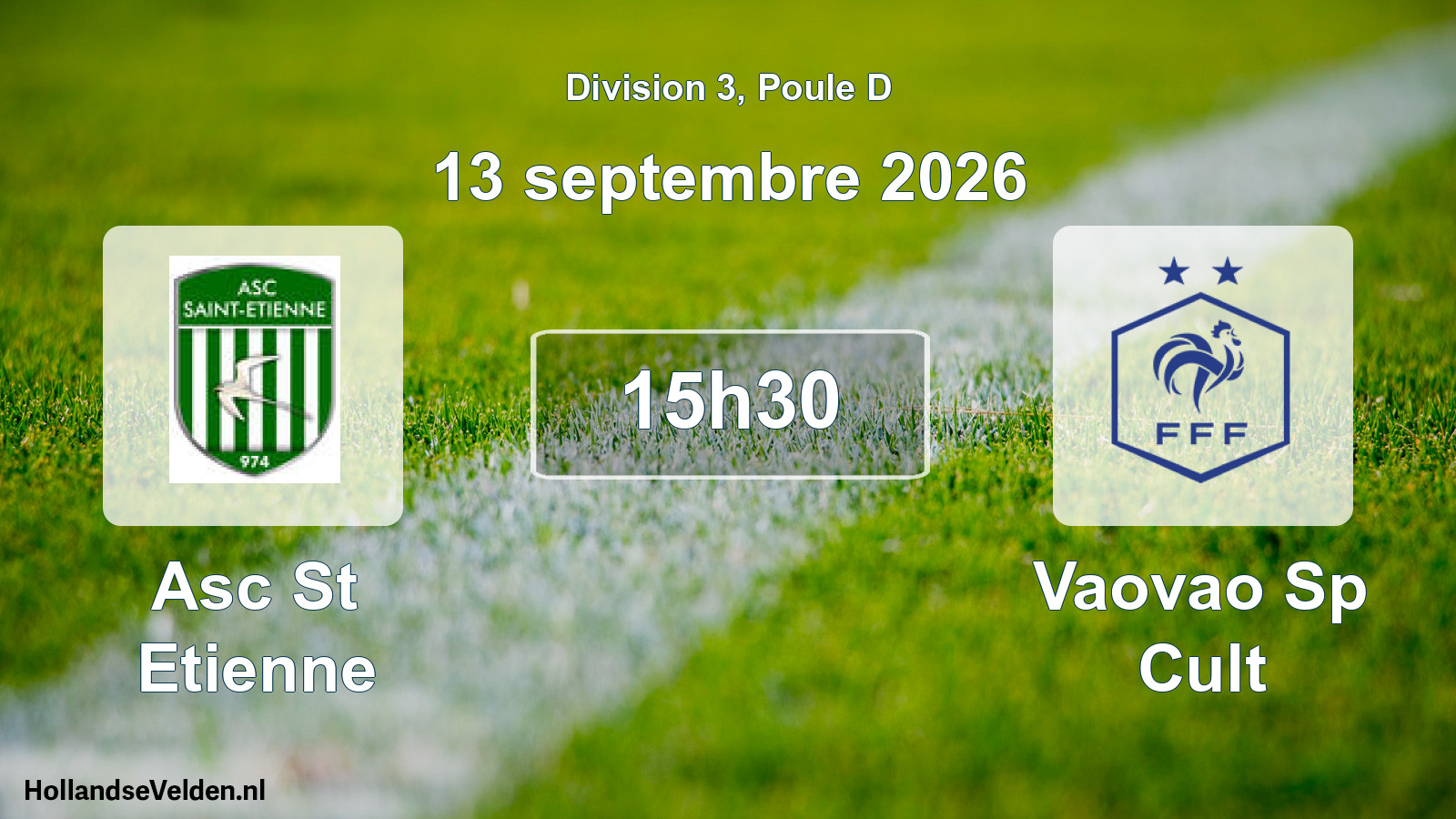 Match programmé: Asc St Etienne - Vaovao Sp Cult (13 septembre 2026)