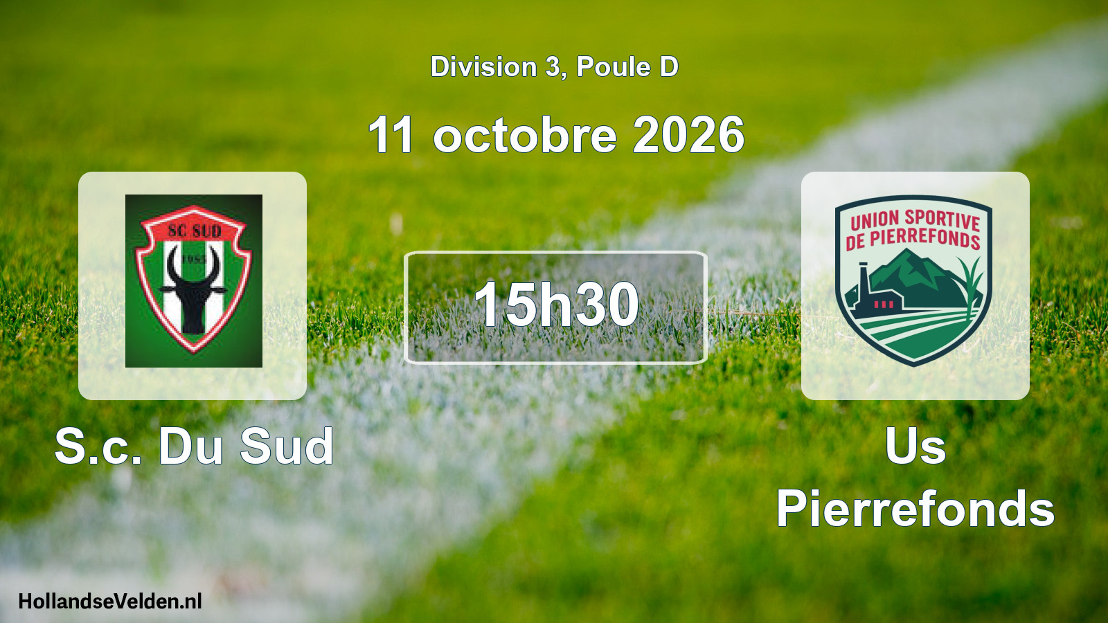 Scheduled Match: S.c. Du Sud - Us Pierrefonds (11 October 2026)