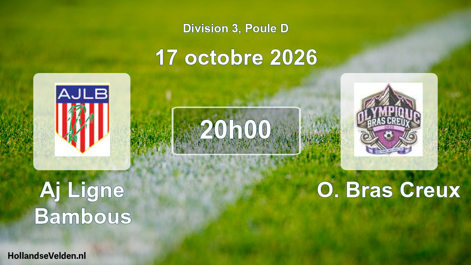 Match programmé: Aj Ligne Bambous - O. Bras Creux (17 octobre 2026)