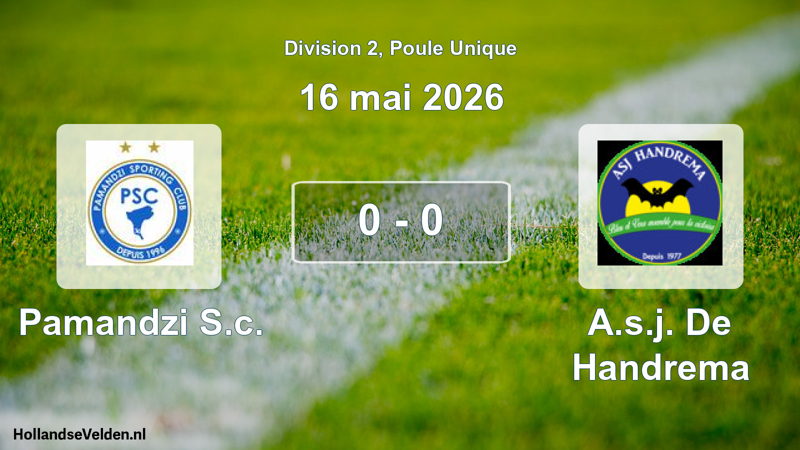 Match joué: Pamandzi S.c. - A.s.j. De Handrema 0 - 0 (16 mai 2026)