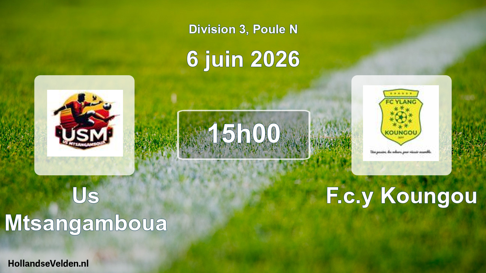 Geplande wedstrijd: Us Mtsangamboua - F.c.y Koungou (6 juni 2026)