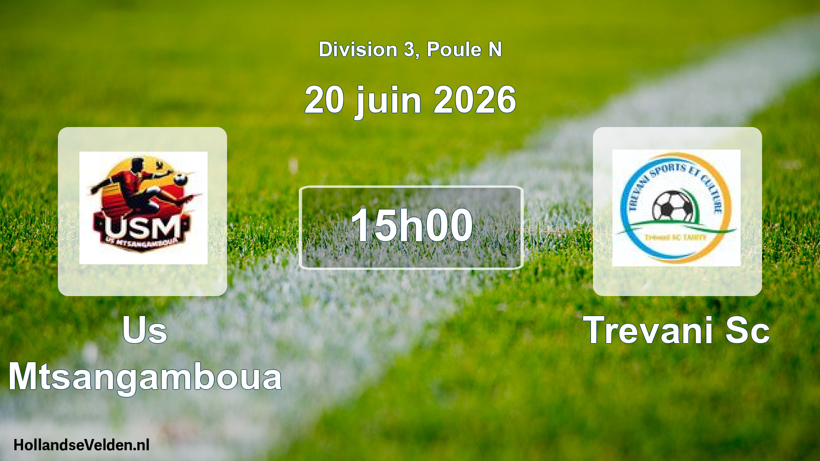 Match programmé: Us Mtsangamboua - Trevani Sc (20 juin 2026)