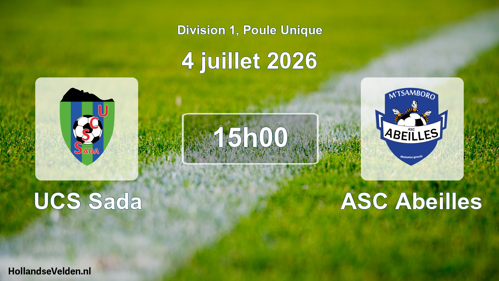 Match programmé: UCS Sada - ASC Abeilles (4 juillet 2026)