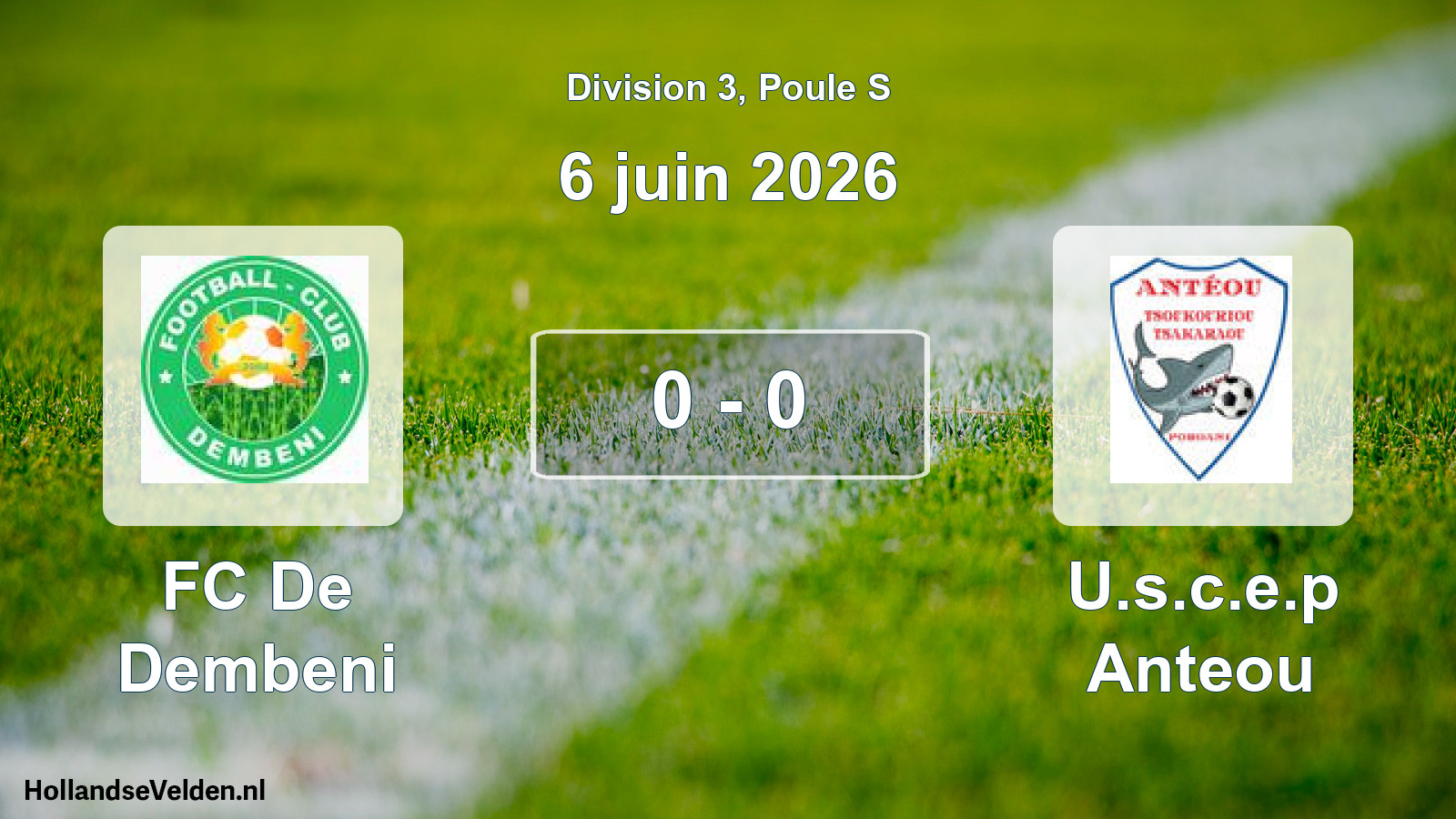 Total number of matches played: FC De Dembeni - U.s.c.e.p Anteou 0 - 0 (6 June 2026)