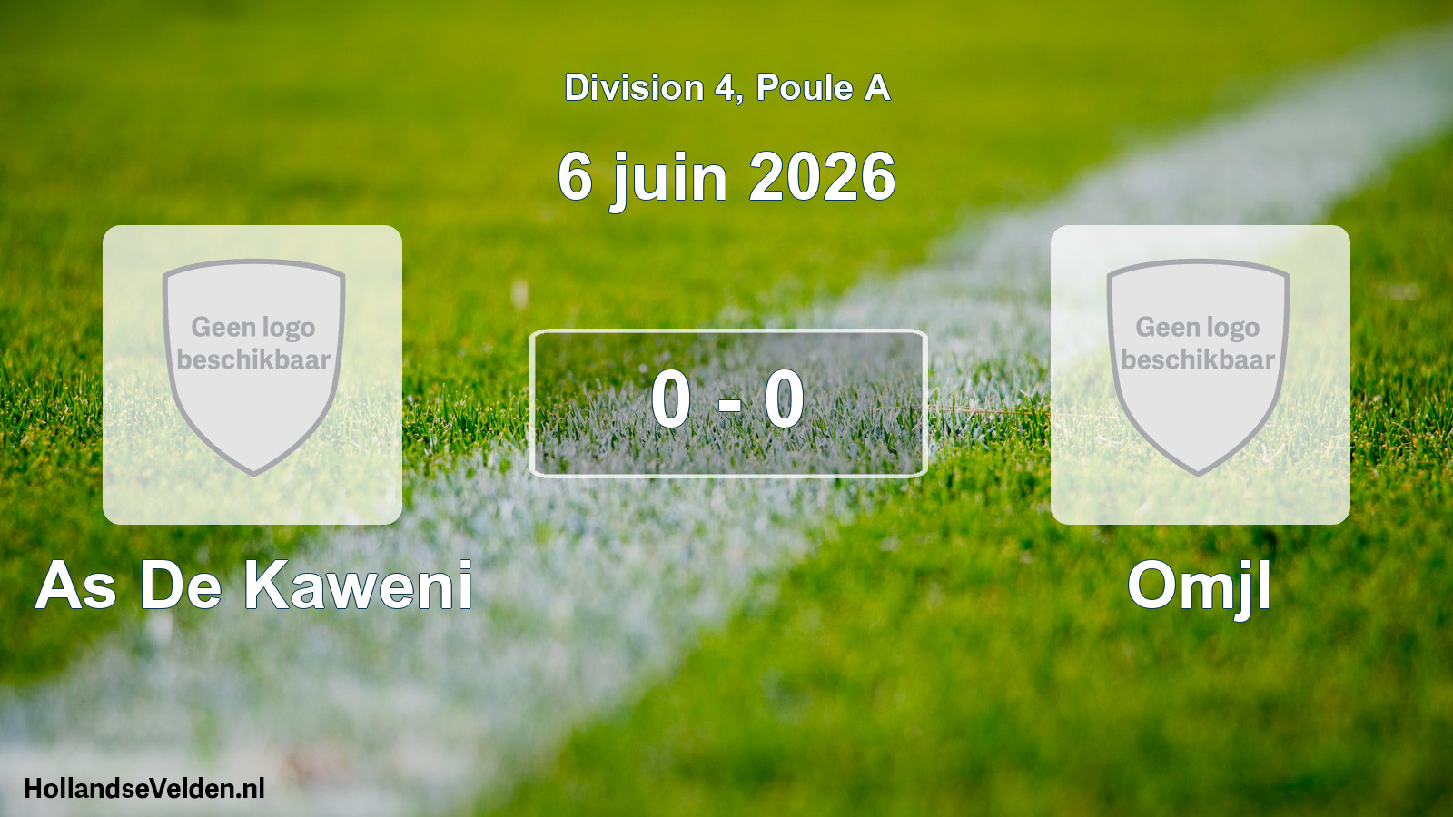 Total number of matches played: As De Kaweni - Omjl 0 - 0 (6 June 2026)