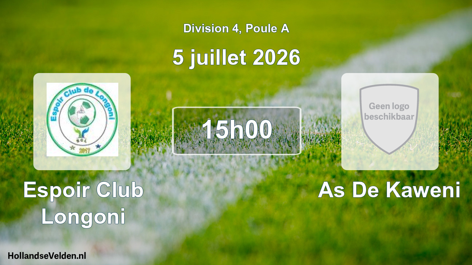 Scheduled Match: Espoir Club Longoni - As De Kaweni (5 July 2026)