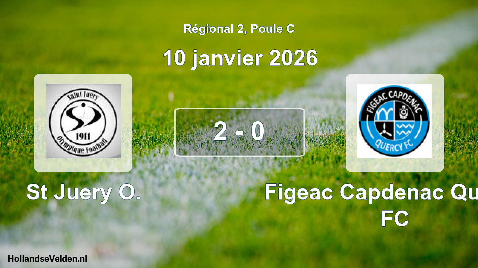 Total number of matches played: St Juery O. - Figeac Capdenac Quercy FC 2 - 0 (10 January 2026)